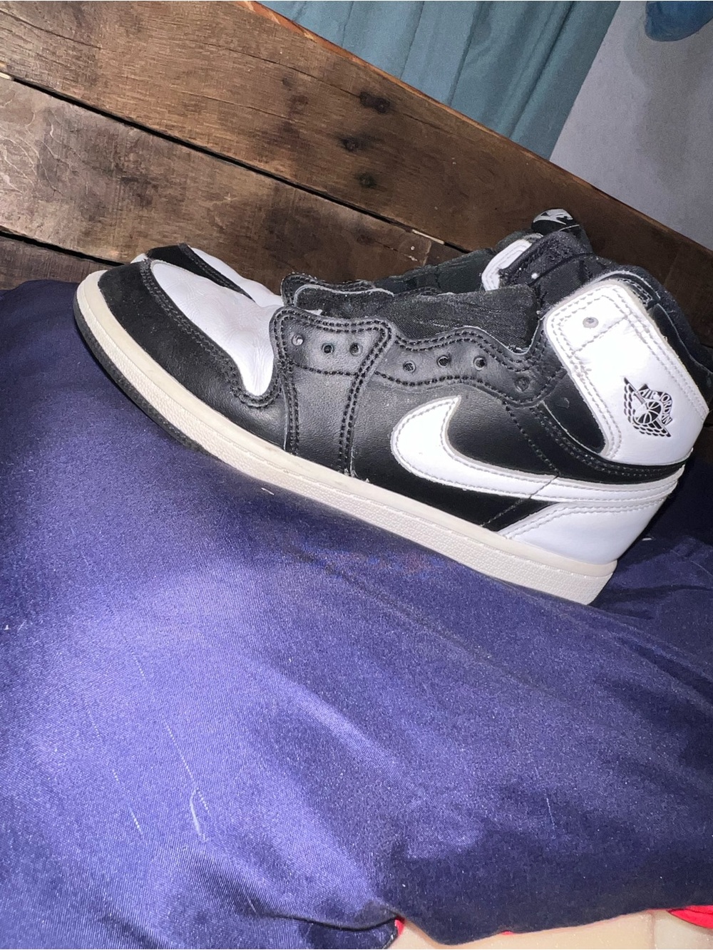 Nike Black and White High-Top Sneakers